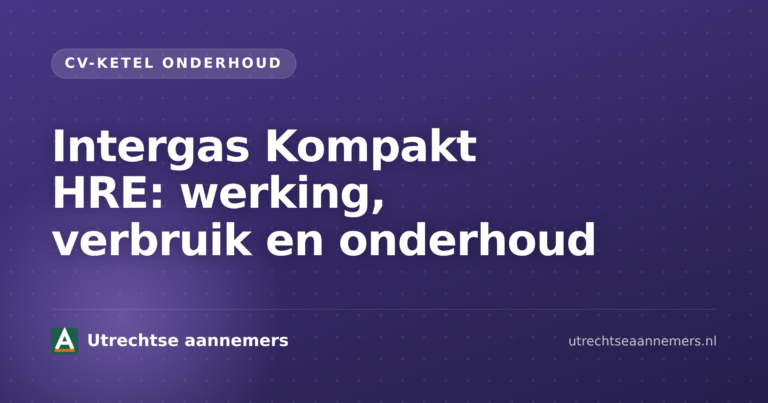 Intergas Kompakt HRE cv-ketel in een moderne technische ruimte