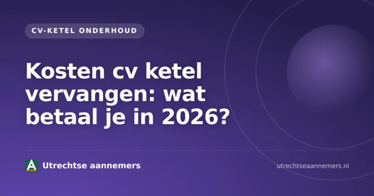 Installateur bekijkt kosten cv ketel vervangen bij een moderne HR-ketel in een woning